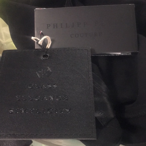 PHILIPP PLEIN Black futuristic dress, auth 2018 - Picture 3 of 7